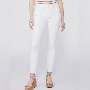 PAIGE Petite Jeans White Hoxton Ankle Skinny